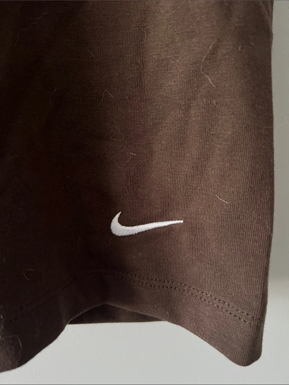 Nike Women's Brown Athletic Bike Shorts with Swoosh
